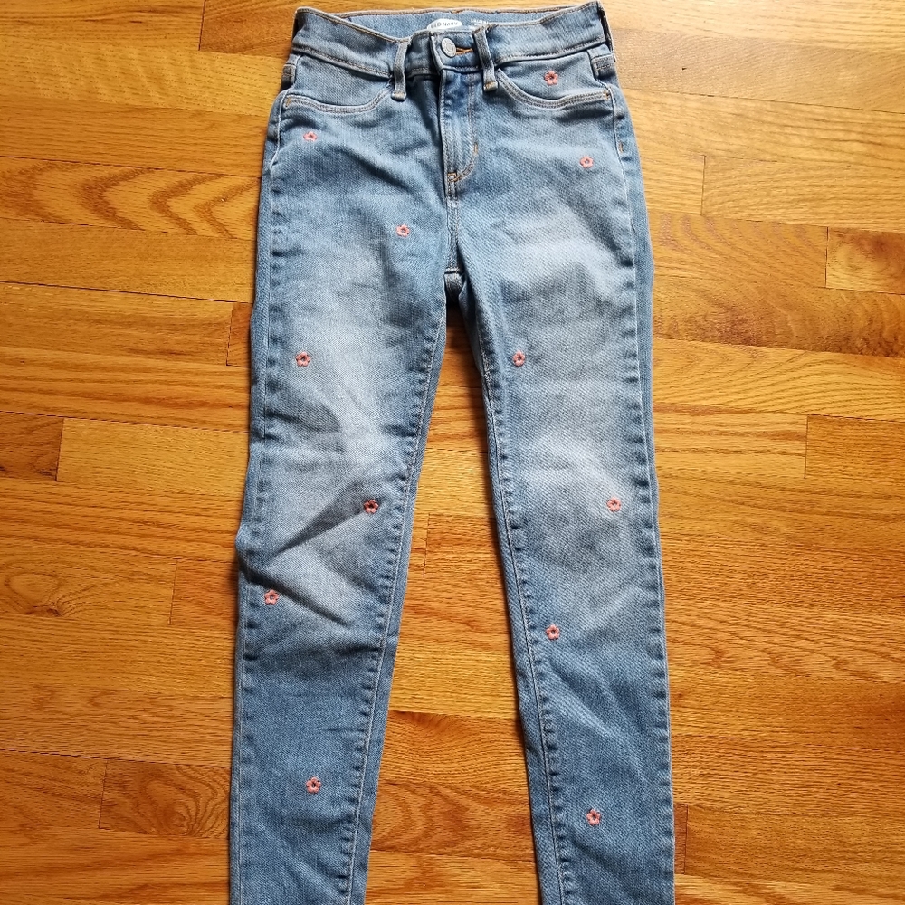 GAP Girls jeggings with flowered front